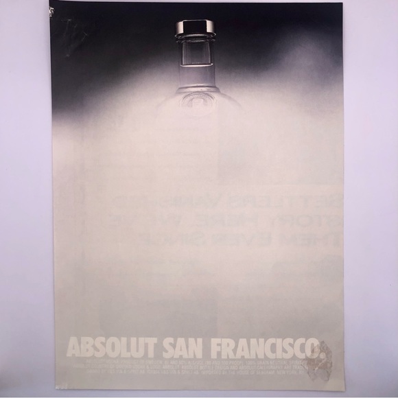 🔵[Absolut Vodka] ABSOLUT SAN FRANCISCO Original 1994 Vintage Magazine Ad - Picture 2 of 11